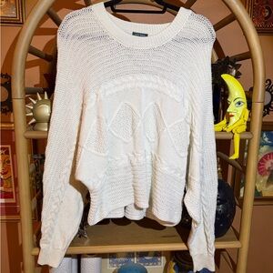 Wild Fable Cream Cable Knit Sweater